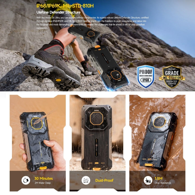 Ulefone Armor 26 Ultra Rugged Phone, 6.78 inch Android 13 MediaTek Dimensity 8020 Octa Core, Network: 5G, NFC Ulefone Armor 26 Ultra Rugged Phone, 6.78 inch Android 13 MediaTek Dimensity 8020 Octa Core, Network: 5G, NFC